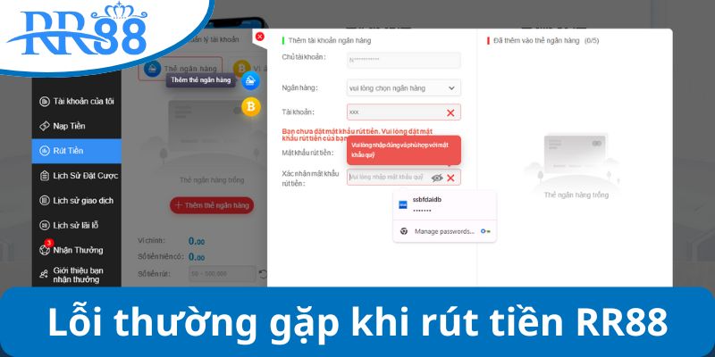 Lỗi thường gặp trong quá trình thực thi lệnh chuyển tiền